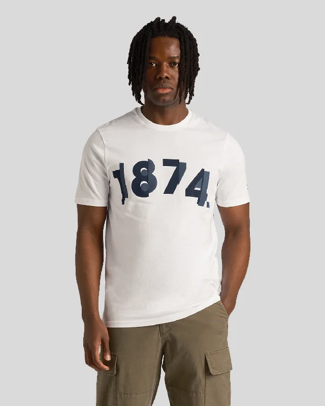 Men's long - sleeve henley t - shirts with button - down plackets1874 Graphic T-Shirt Men's long - sleeve henley t - shirts with button - down plackets1874 Graphic T-Shirt