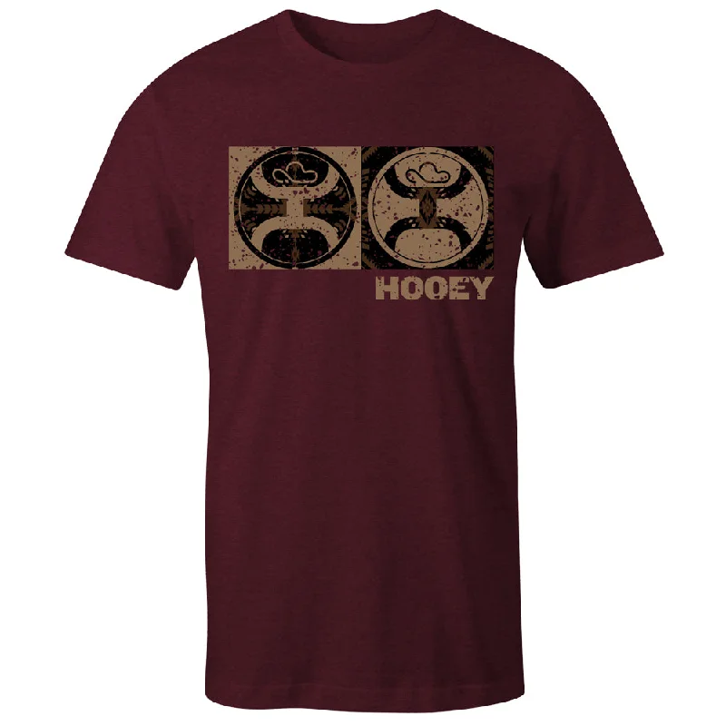 Men's antimicrobial t - shirts for odor - free freshness during travel"2.0 Block" Cranberry Heather T-shirt Men's antimicrobial t - shirts for odor - free freshness during travel"2.0 Block" Cranberry Heather T-shirt