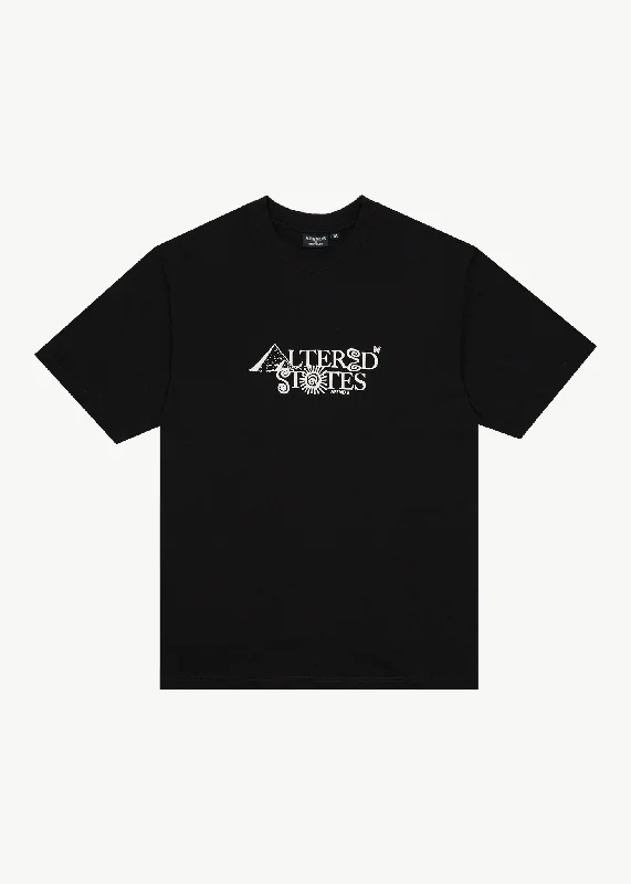Men's long - sleeve henley t - shirts with button - down placketsAFENDS Mens Deep State - Heavy Weight Retro Fit Tee - Black Men's long - sleeve henley t - shirts with button - down placketsAFENDS Mens Deep State - Heavy Weight Retro Fit Tee - Black