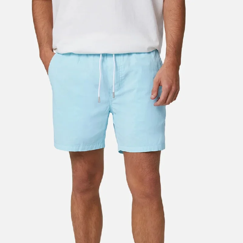 Men's zip - pocket canvas shorts for added functionality during travelIndustrie - The Bahama Angler  Swim Short - Turquoise