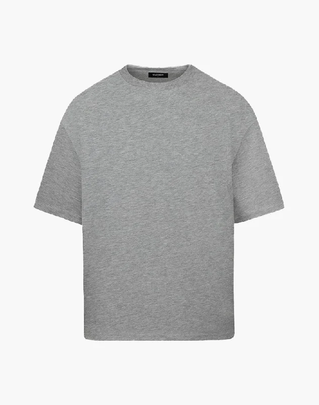 Men's moisture - wicking athletic t - shirts for intense workoutsBASIC TEE (GREY MELANGE) Men's moisture - wicking athletic t - shirts for intense workoutsBASIC TEE (GREY MELANGE)