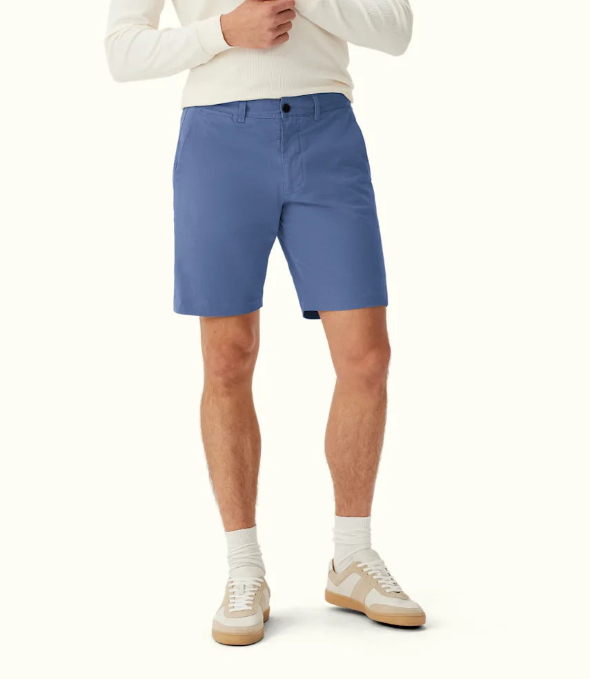 Men's zip - pocket canvas shorts for added functionality during travelR.M.Williams - Berwick Chino Short - French Navy Men's zip - pocket canvas shorts for added functionality during travelR.M.Williams - Berwick Chino Short - French Navy