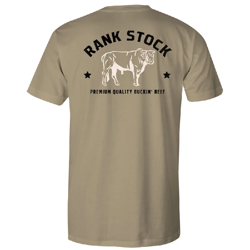 Men's UV - protection t - shirts for outdoor activities in the sun"Charbray" Tan T-shirt