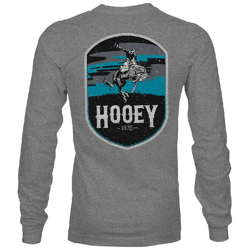 Men's lightweight performance t - shirts for running marathons"Cheyenne" Grey Long Sleeve T-Shirt Men's lightweight performance t - shirts for running marathons"Cheyenne" Grey Long Sleeve T-Shirt