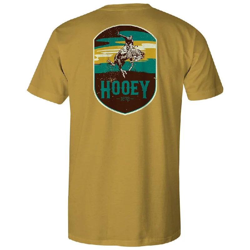Men's distressed denim - look t - shirts with a rugged appeal"Cheyenne" Mustard Pocket T-shirt Men's distressed denim - look t - shirts with a rugged appeal"Cheyenne" Mustard Pocket T-shirt