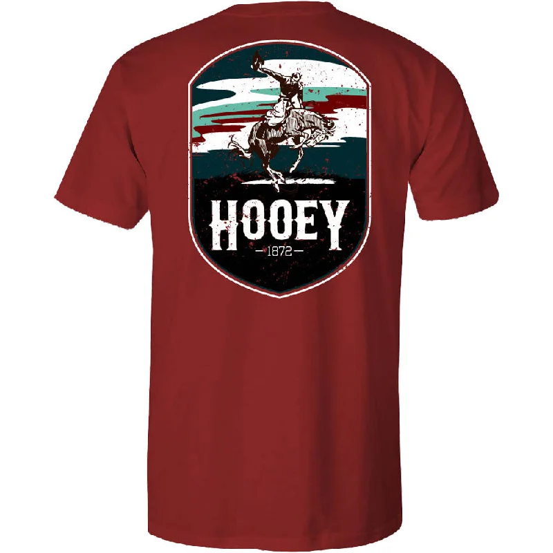 Men's short - sleeve linen t - shirts for summer beach outings"Cheyenne" Scarlet Pocket T-shirt Men's short - sleeve linen t - shirts for summer beach outings"Cheyenne" Scarlet Pocket T-shirt