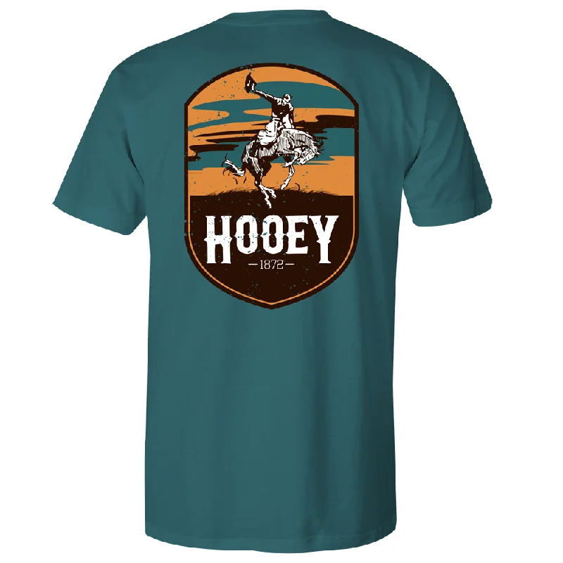 Men's organic cotton crew - neck t - shirts for everyday comfort"Cheyenne" Teal Pocket T-shirt Men's organic cotton crew - neck t - shirts for everyday comfort"Cheyenne" Teal Pocket T-shirt