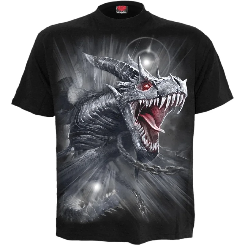 Men's organic cotton crew - neck t - shirts for everyday comfortDRAGON'S CRY - T-Shirt Black Men's organic cotton crew - neck t - shirts for everyday comfortDRAGON'S CRY - T-Shirt Black