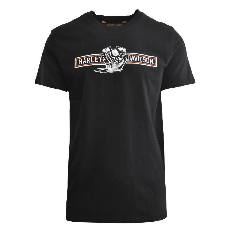 Men's printed Hawaiian t - shirts for tropical vacationsBranded Men's T-Shirt Black Birdseye View Motorcycle Graphic (S74) Men's printed Hawaiian t - shirts for tropical vacationsBranded Men's T-Shirt Black Birdseye View Motorcycle Graphic (S74)