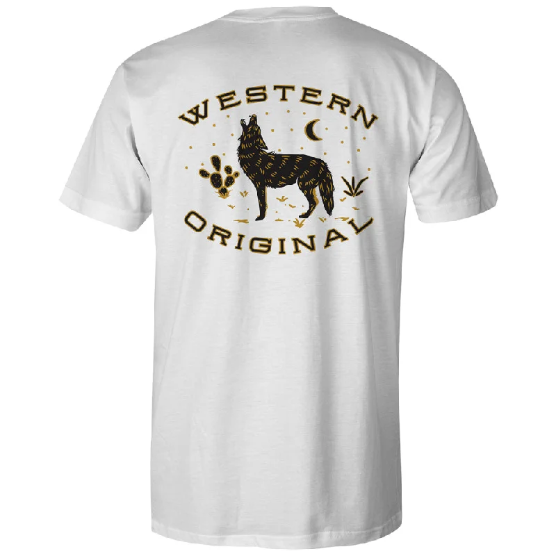 Men's v - neck muscle t - shirts for a body - building aesthetic"Howler" White T-shirt Men's v - neck muscle t - shirts for a body - building aesthetic"Howler" White T-shirt