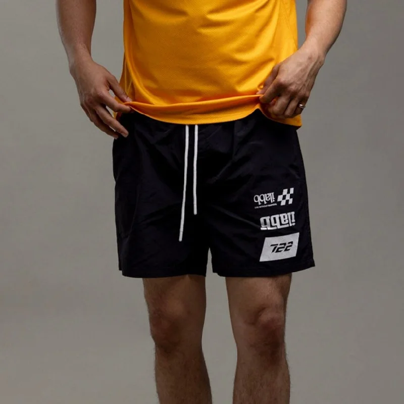 Men's distressed cotton shorts for a bohemian - inspired styleIlabb Mens Enzo Tog Short Black Men's distressed cotton shorts for a bohemian - inspired styleIlabb Mens Enzo Tog Short Black