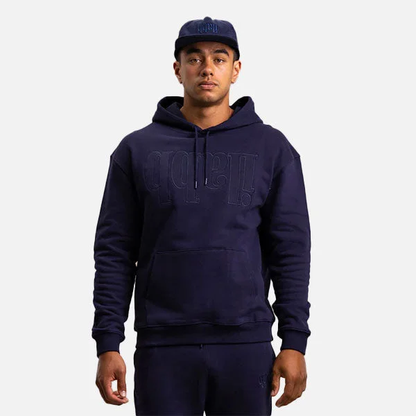 Men's side - stripe track shorts for a sporty running lookIlabb Men's Morris Block Hood Navy Men's side - stripe track shorts for a sporty running lookIlabb Men's Morris Block Hood Navy