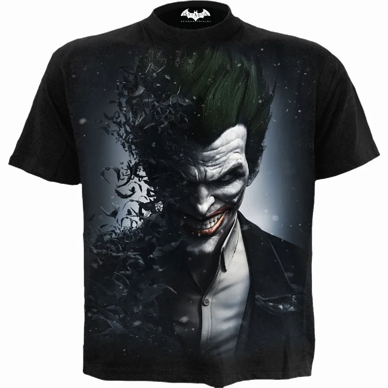Men's plus - size pocket t - shirts with a classic lookJOKER - ARKHAM ORIGINS - T-Shirt Black Men's plus - size pocket t - shirts with a classic lookJOKER - ARKHAM ORIGINS - T-Shirt Black