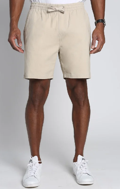 Men's camo print cargo shorts for outdoor adventuresStone Stretch Twill Pull On Dock Short Men's camo print cargo shorts for outdoor adventuresStone Stretch Twill Pull On Dock Short