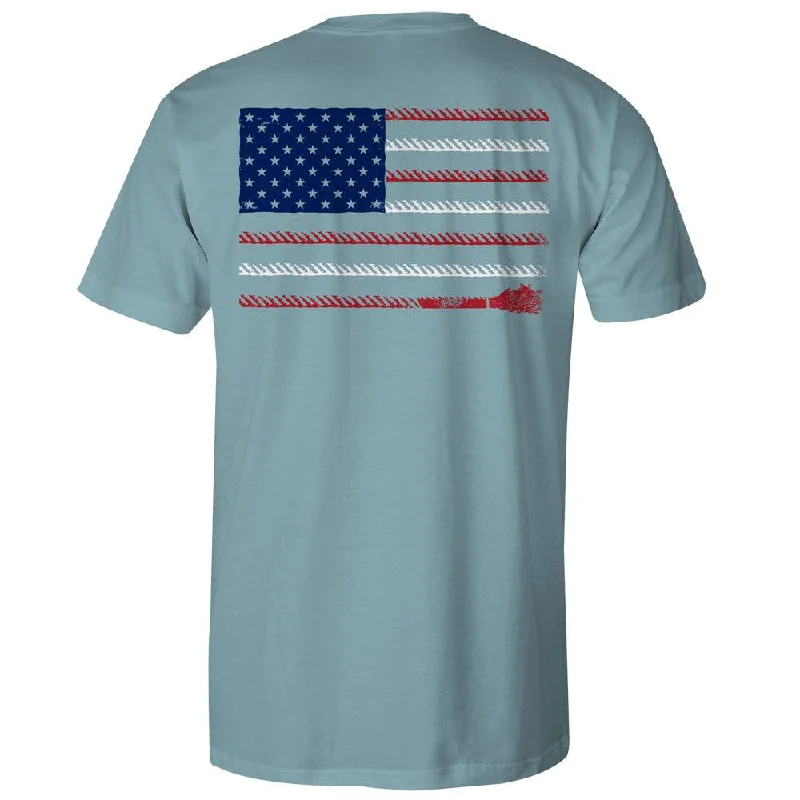 Men's antimicrobial t - shirts for odor - free freshness during travel"Liberty Roper" Denim Pocket T-shirt Men's antimicrobial t - shirts for odor - free freshness during travel"Liberty Roper" Denim Pocket T-shirt