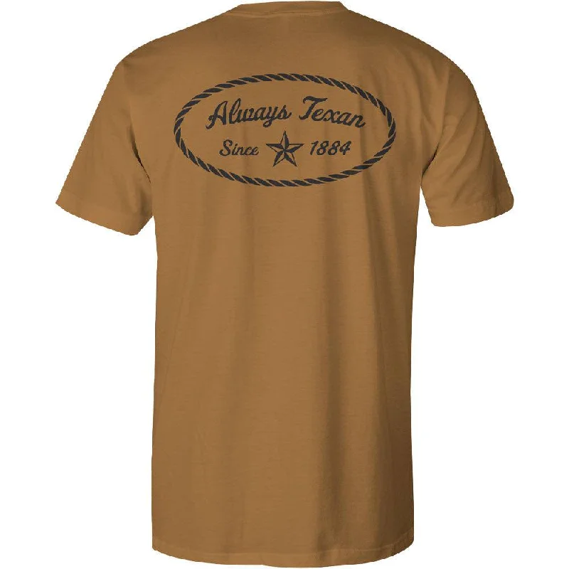 Men's organic cotton crew - neck t - shirts for everyday comfort"Lone Star" Mustard Tee Men's organic cotton crew - neck t - shirts for everyday comfort"Lone Star" Mustard Tee