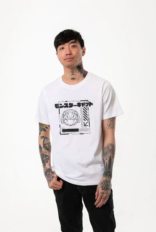 Men's short - sleeve linen t - shirts for summer beach outingsCtrl+N - White Short Sleeve T-Shirt Men's short - sleeve linen t - shirts for summer beach outingsCtrl+N - White Short Sleeve T-Shirt