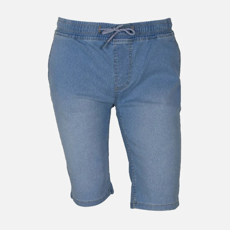 Men's elastic waistband lounge shorts for lazy weekends at homeMELON MENS JEANS SHORT Men's elastic waistband lounge shorts for lazy weekends at homeMELON MENS JEANS SHORT
