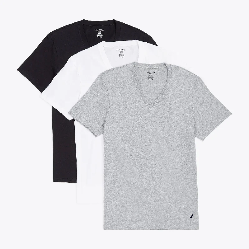Men's v - neck muscle t - shirts for a body - building aestheticNautica Mens V-Neck T-Shirts, 3-Pack Men's v - neck muscle t - shirts for a body - building aestheticNautica Mens V-Neck T-Shirts, 3-Pack