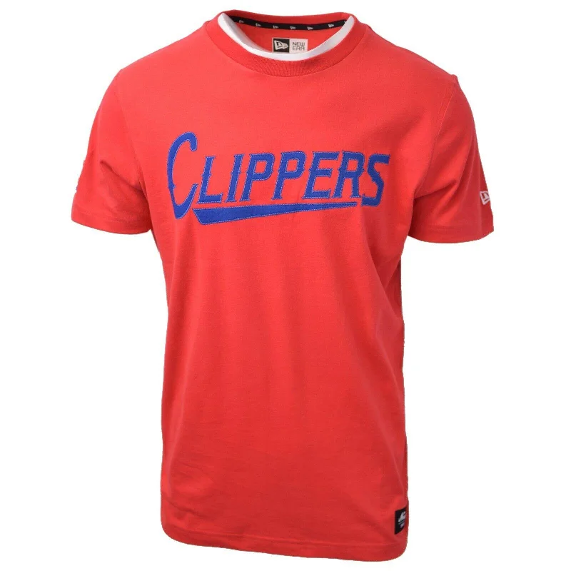 Men's lightweight performance t - shirts for running marathonsNew Era Men’s Los Angeles Clippers Red Embroidered S/S T-Shirt