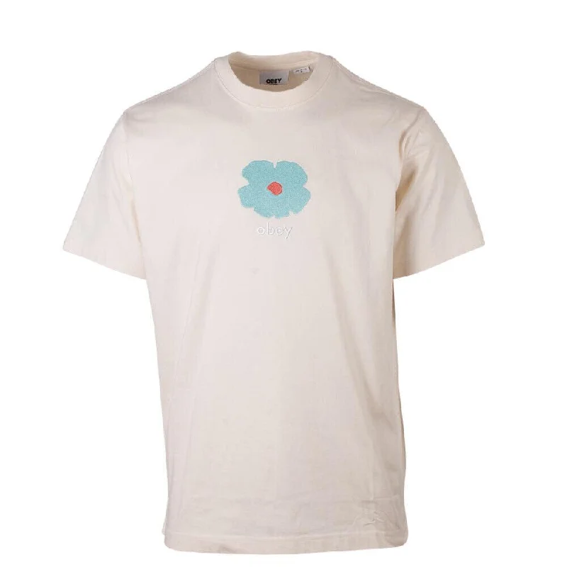 Men's plus - size pocket t - shirts with a classic lookOBEY Men's Sago Cream Elijah Flower S/S T-Shirt Men's plus - size pocket t - shirts with a classic lookOBEY Men's Sago Cream Elijah Flower S/S T-Shirt