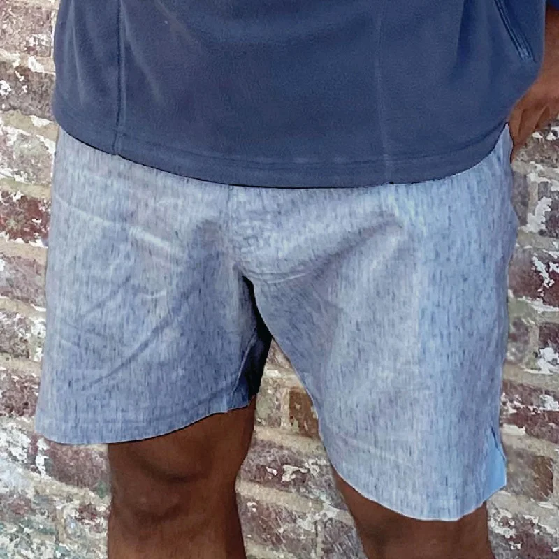 Men's elastic waistband lounge shorts for lazy weekends at homeOcean Trail Oxford Shorts Men's elastic waistband lounge shorts for lazy weekends at homeOcean Trail Oxford Shorts
