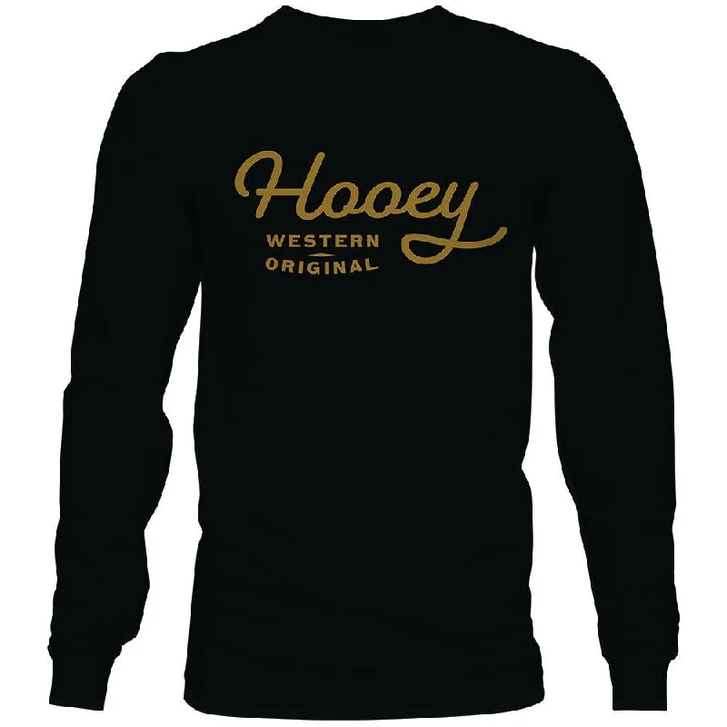 Men's tie - dye t - shirts with a bohemian style"OG" Black Long Sleeve T-shirt