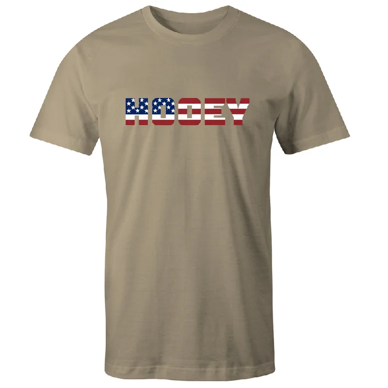 Men's tie - dye t - shirts with a bohemian style"Patriot" Tan T-shirt