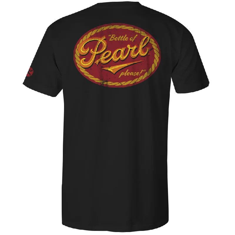Men's plus - size pocket t - shirts with a classic look"Pearl" Black w/Red & Yellow T-shirt Men's plus - size pocket t - shirts with a classic look"Pearl" Black w/Red & Yellow T-shirt