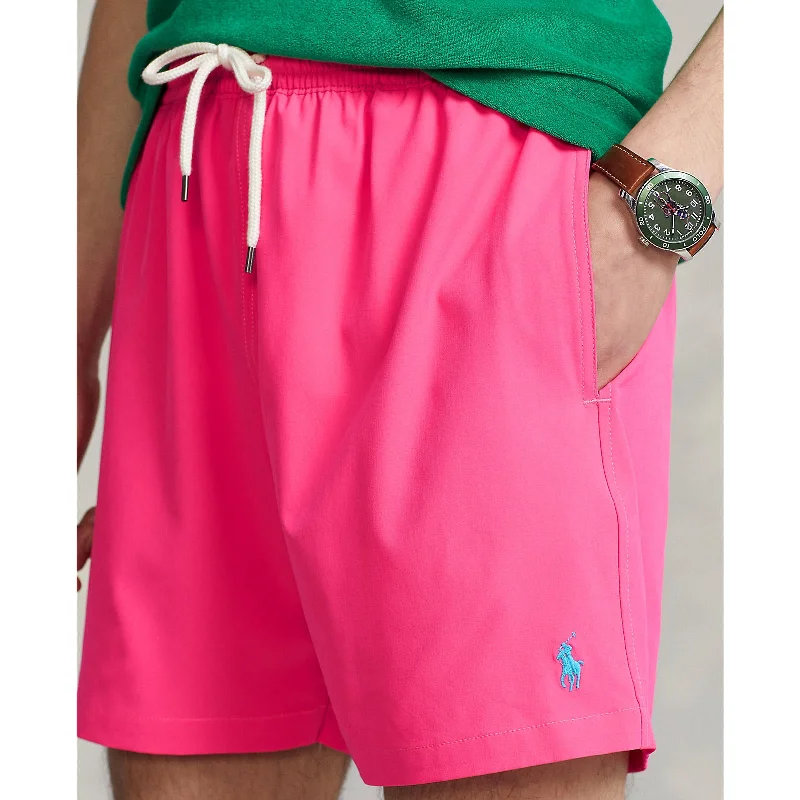 Men's side - stripe track shorts for a sporty running lookPolo Ralph Lauren - Traveller Classic Swim Trunk - Blaze Fuchsia Men's side - stripe track shorts for a sporty running lookPolo Ralph Lauren - Traveller Classic Swim Trunk - Blaze Fuchsia