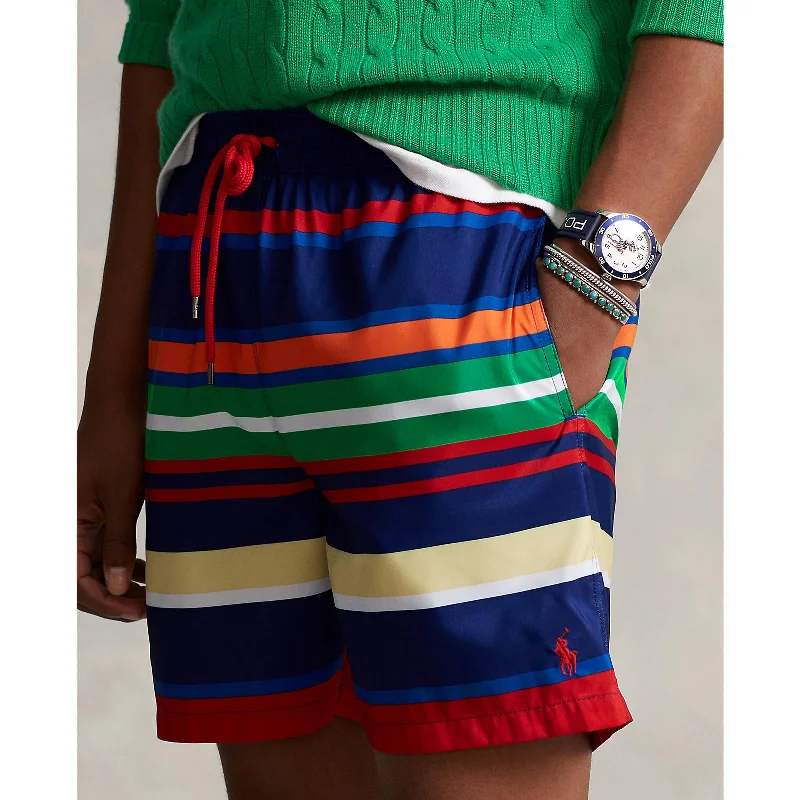 Men's floral print silk blend shorts for a unique night - out lookPolo Ralph Lauren - Traveller Classic Swim Trunk - Navy Summit Stripe Men's floral print silk blend shorts for a unique night - out lookPolo Ralph Lauren - Traveller Classic Swim Trunk - Navy Summit Stripe