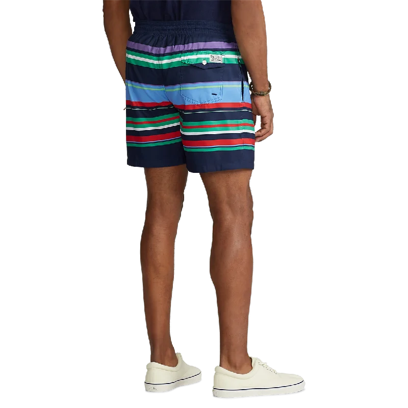 Men's breathable cotton athletic shorts for intense workoutsPolo Ralph Lauren - Traveller Multistripe Swim Short Men's breathable cotton athletic shorts for intense workoutsPolo Ralph Lauren - Traveller Multistripe Swim Short