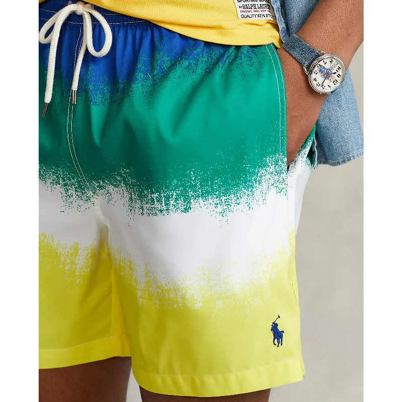 Men's high - waisted swim shorts with UPF protection for beach vacationsPolo Ralph Lauren - Traveller Swim Short - Multi Men's high - waisted swim shorts with UPF protection for beach vacationsPolo Ralph Lauren - Traveller Swim Short - Multi