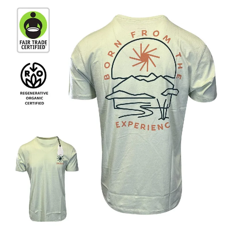 Men's button - front t - shirts with a unique artistic printprAna Men's Pale Aloe T-Shirt Everyday Slogan SS Tee (S06) Men's button - front t - shirts with a unique artistic printprAna Men's Pale Aloe T-Shirt Everyday Slogan SS Tee (S06)