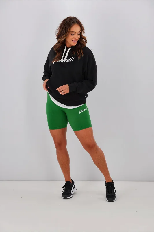 Men's zip - pocket canvas shorts for added functionality during travelPuma ESS + Blossom 7" Script Short Tights Green Men's zip - pocket canvas shorts for added functionality during travelPuma ESS + Blossom 7" Script Short Tights Green