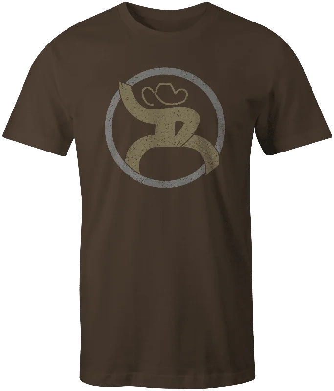 Men's organic cotton crew - neck t - shirts for everyday comfort"Roughy 2.0" Brown