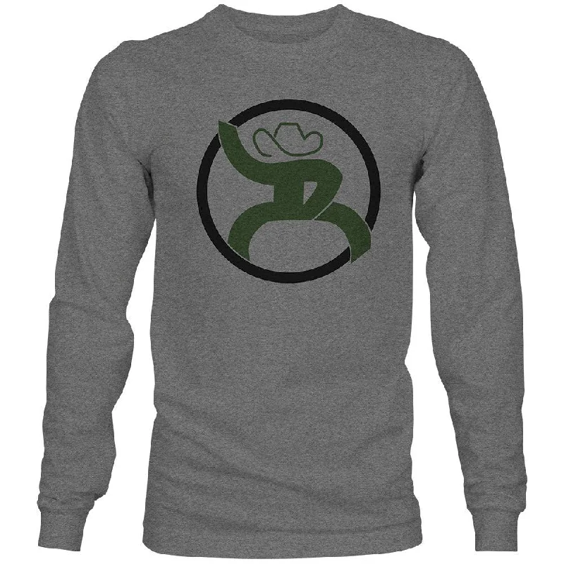 Men's long - sleeve henley t - shirts with button - down plackets"Roughy 2.0" Grey w/Olive & Black Long Sleeve T-shirt Men's long - sleeve henley t - shirts with button - down plackets"Roughy 2.0" Grey w/Olive & Black Long Sleeve T-shirt