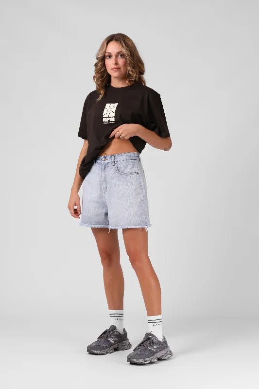 Men's button - fly denim work shorts for durability on the jobRPM Moa Denim Shorts Light Blue Men's button - fly denim work shorts for durability on the jobRPM Moa Denim Shorts Light Blue