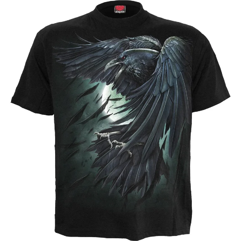 Men's ribbed t - shirts with a textured finish for added styleSHADOW RAVEN - T-Shirt Black Men's ribbed t - shirts with a textured finish for added styleSHADOW RAVEN - T-Shirt Black
