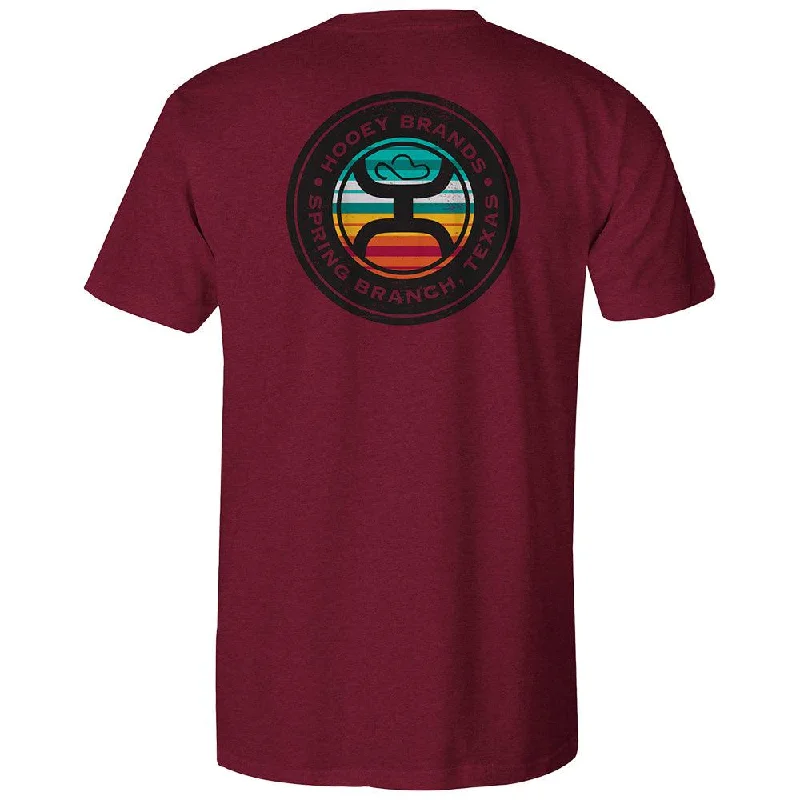 Men's long - sleeve henley t - shirts with button - down plackets"Guadalupe" Cranberry Tee Men's long - sleeve henley t - shirts with button - down plackets"Guadalupe" Cranberry Tee
