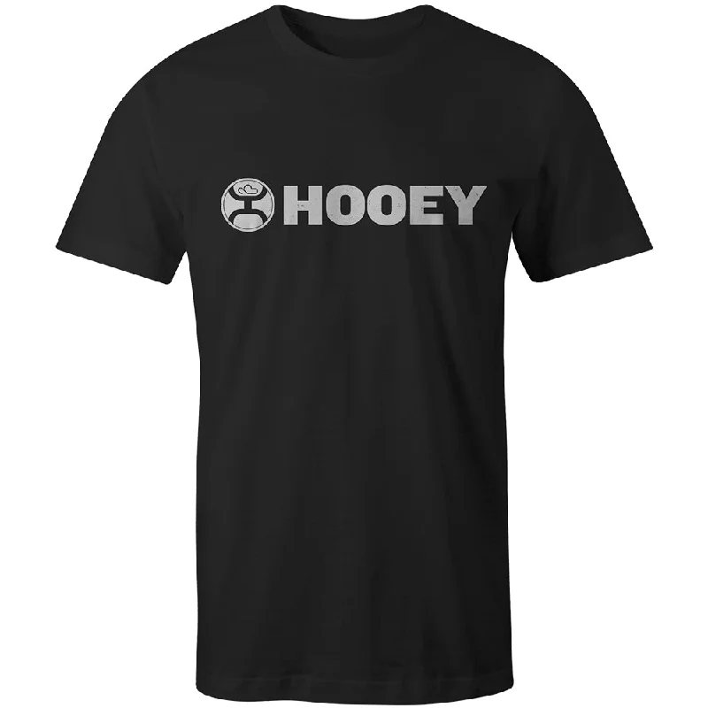Men's organic cotton crew - neck t - shirts for everyday comfort"Lock-Up" Black Tee