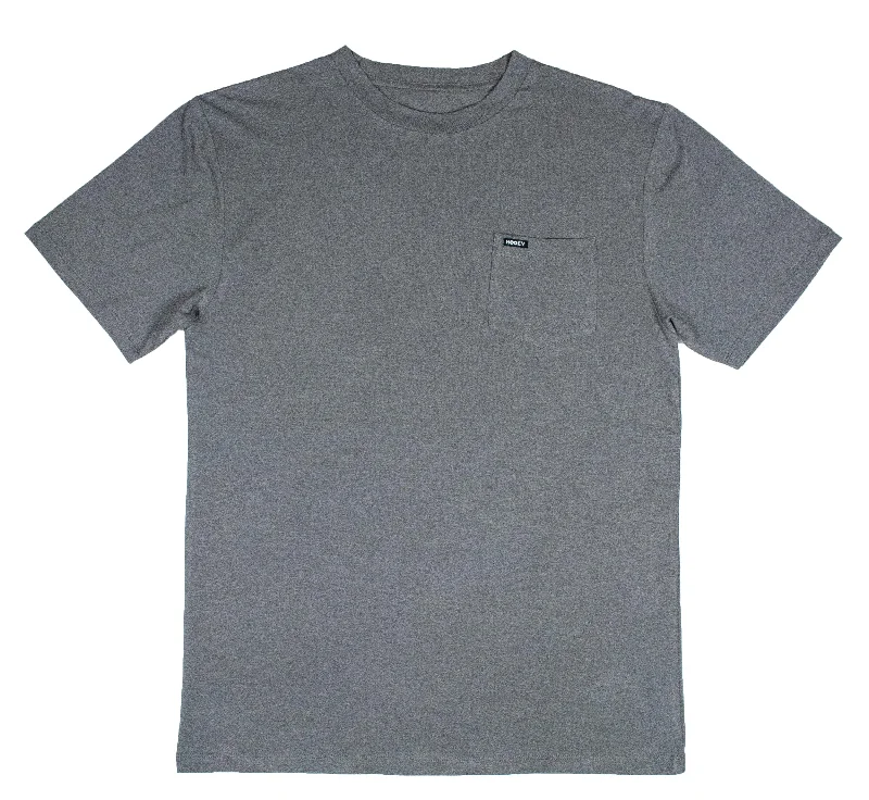Men's button - front t - shirts with a unique artistic print"The San Jose" Grey Bamboo Tee Shirt