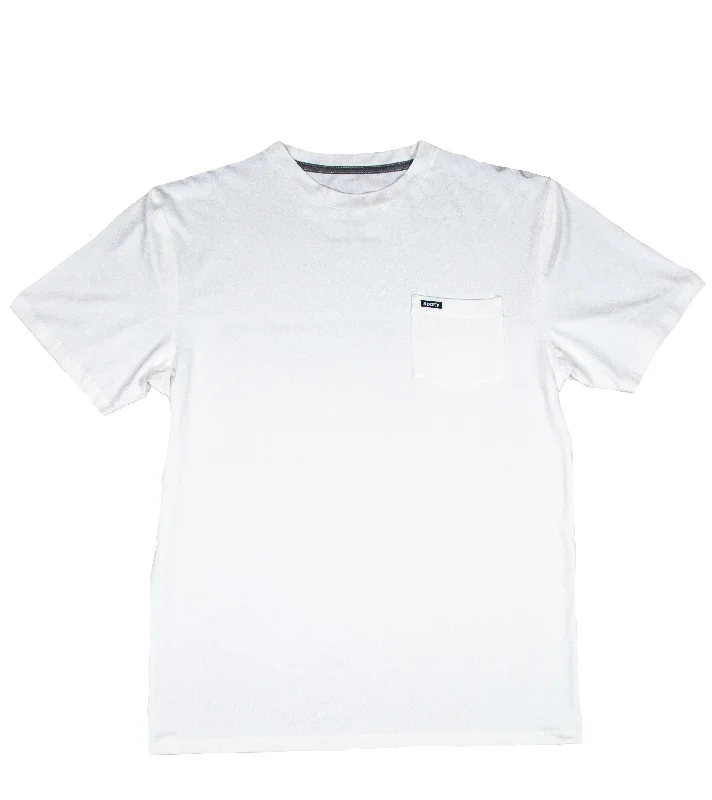 Men's button - front t - shirts with a unique artistic print"The San Jose" White Tee Shirt Men's button - front t - shirts with a unique artistic print"The San Jose" White Tee Shirt