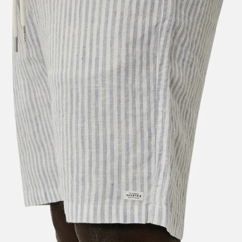 Men's elastic waistband lounge shorts for lazy weekends at homeThe Southwest Marina Short - Stripe - Light Blue & White Men's elastic waistband lounge shorts for lazy weekends at homeThe Southwest Marina Short - Stripe - Light Blue & White