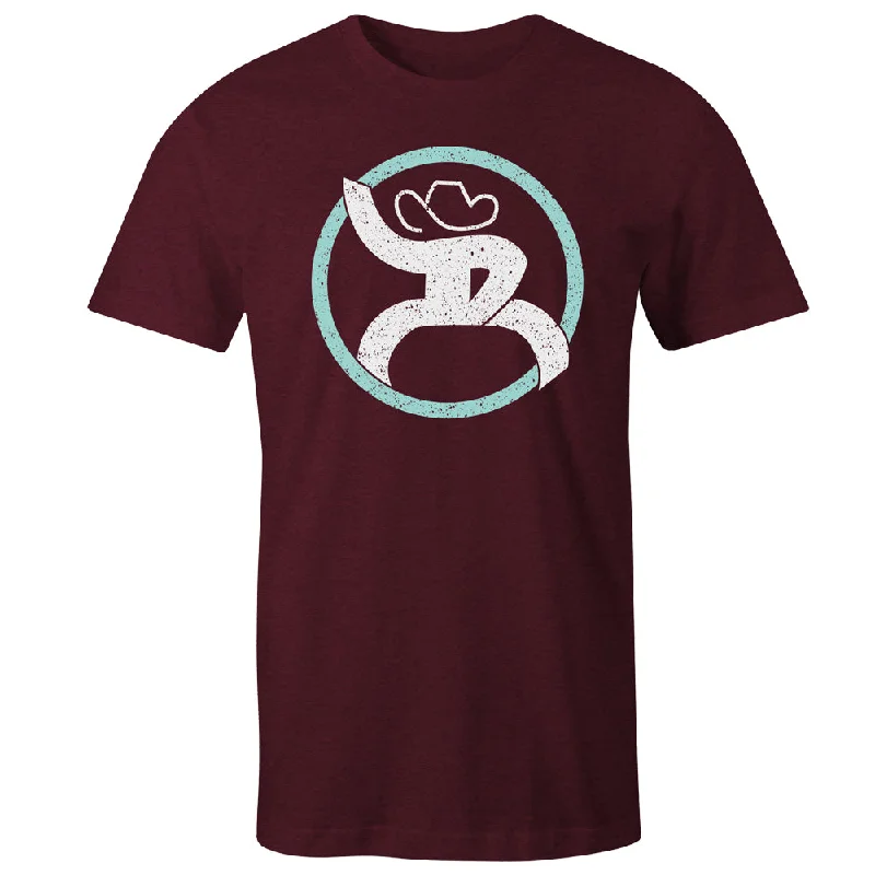Men's v - neck muscle t - shirts for a body - building aesthetic"Strap" Cranberry Heather w/ White & Turquoise T-shirt Men's v - neck muscle t - shirts for a body - building aesthetic"Strap" Cranberry Heather w/ White & Turquoise T-shirt