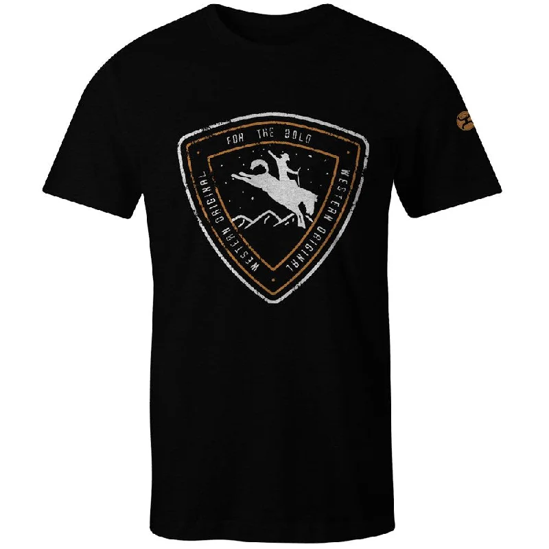 Men's polo t - shirts with a contrast collar for a preppy look"Summit" Black T-shirt Men's polo t - shirts with a contrast collar for a preppy look"Summit" Black T-shirt