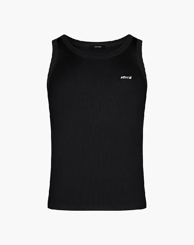 Men's organic cotton crew - neck t - shirts for everyday comfortTANKTOP (BLACK)