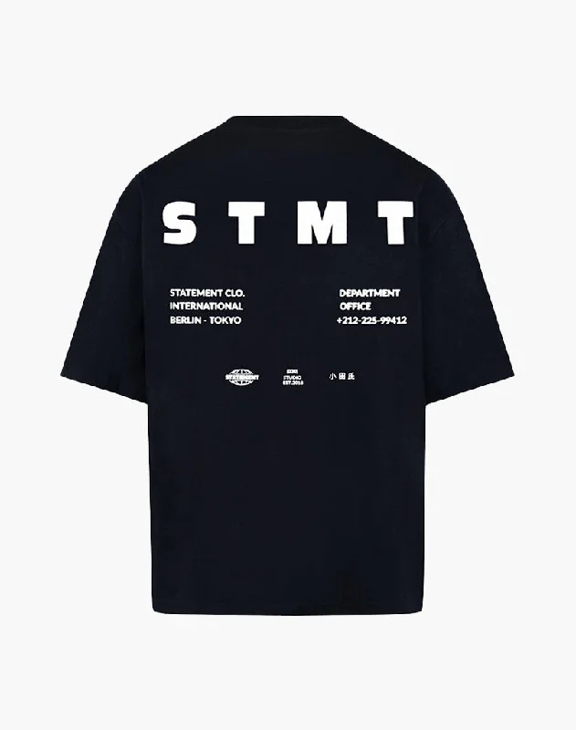Men's tie - dye t - shirts with a bohemian styleTOKIO TEE (BLACK)