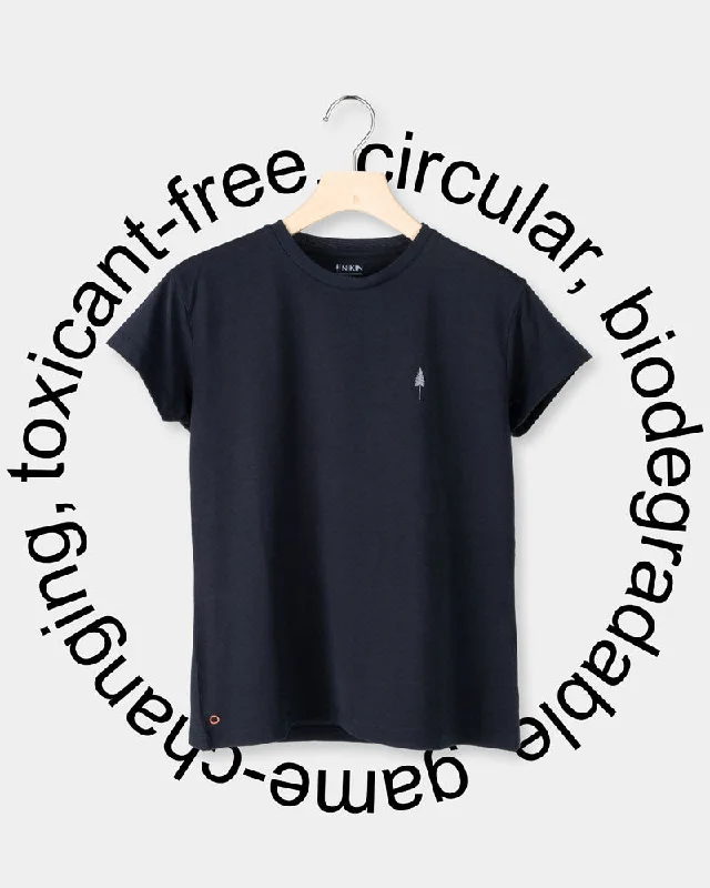 Men's distressed denim - look t - shirts with a rugged appealTreeShirt Circular Women Dark Navy Men's distressed denim - look t - shirts with a rugged appealTreeShirt Circular Women Dark Navy