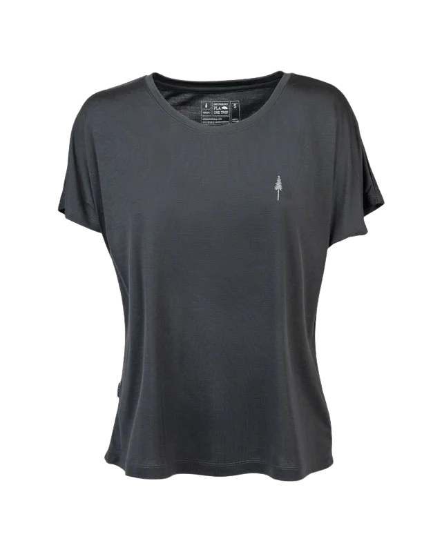 Men's short - sleeve linen t - shirts for summer beach outingsTreeShirt Dolman Women Dark Anthracite Men's short - sleeve linen t - shirts for summer beach outingsTreeShirt Dolman Women Dark Anthracite